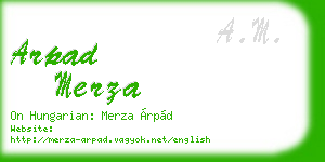 arpad merza business card